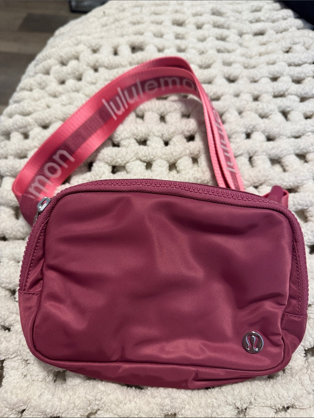 lululemon athletica Raspberry Pink Crossbody Bag